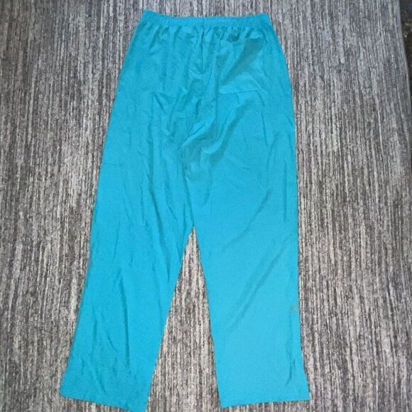 SAMANTHA MARA 4 Way Stretch Scrub Pants Size XL Aqua Blue Pull On Drawstring New - Picture 5 of 5